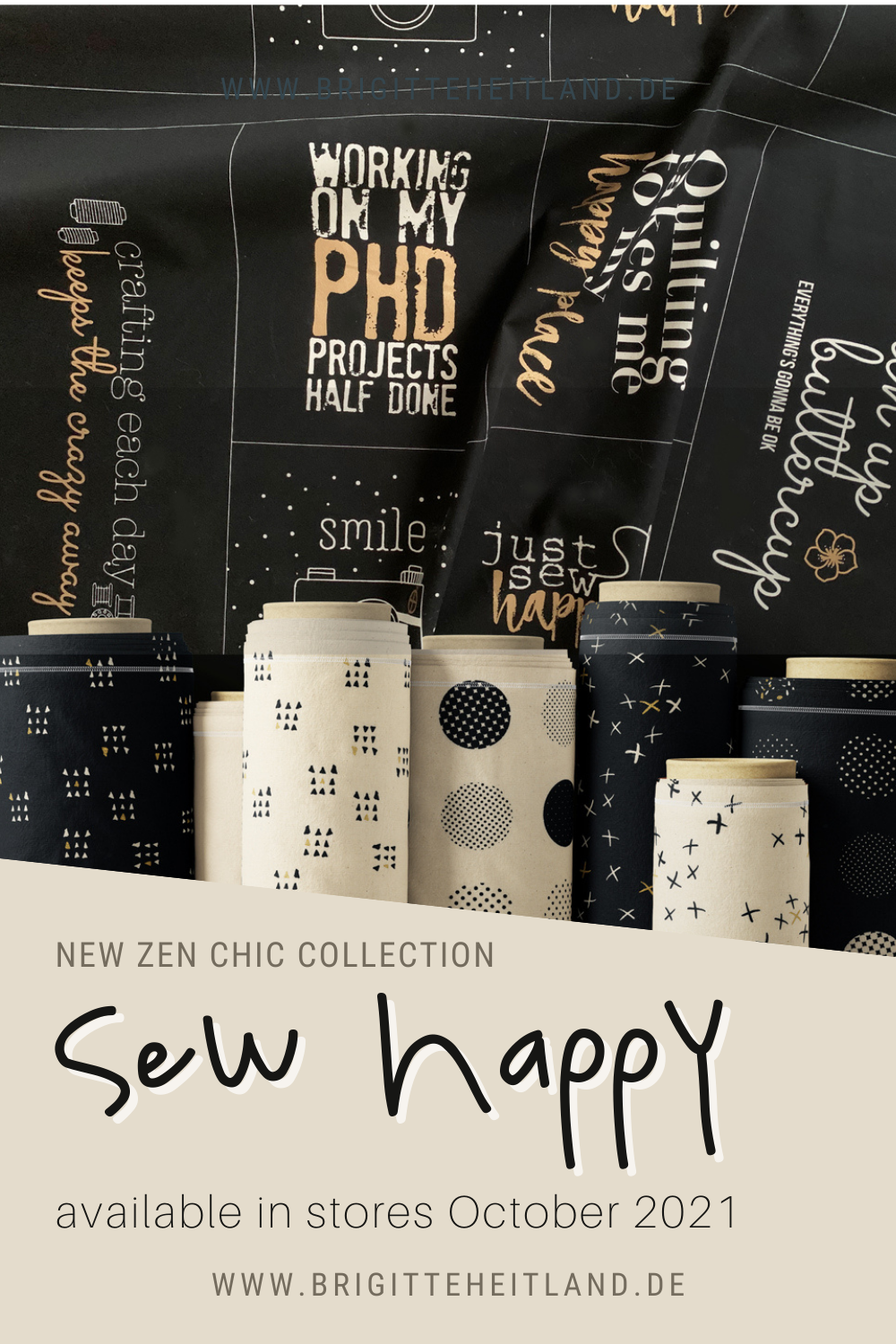 SEW HAPPY Zen Chic s new fabric line for Moda Fall 2021